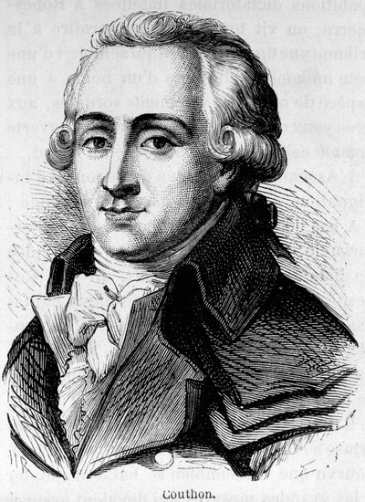 Georges Couthon (1755-1794) francia politikus portréja. alkotó: Unknown artist