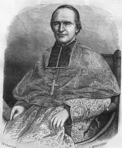Georges Darboy portréja.Francia Prélate (1813-1871). Párizs érseke, a kommün idején túszul ejtették és lelőtték. alkotó: Unknown artist