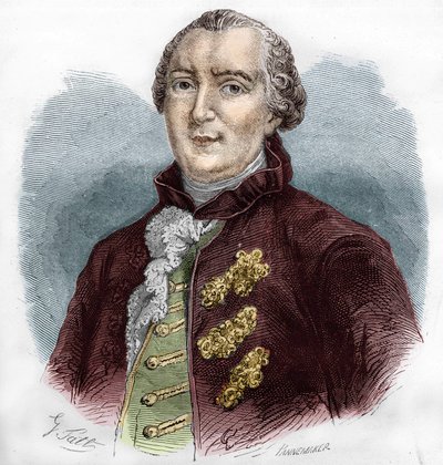 Georges Louis Buffon (1707-1788) francia természettudós és író portréja. alkotó: Unknown artist
