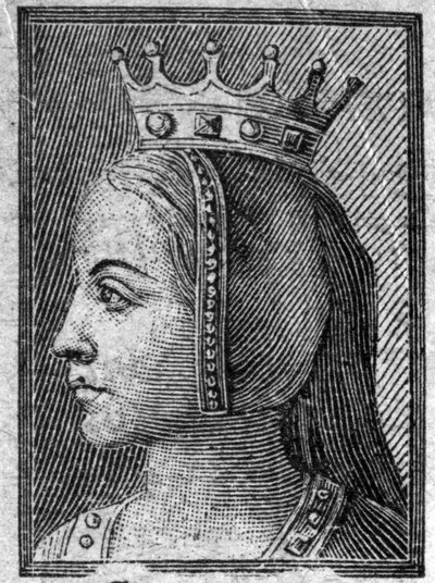 Gerberge szász (kb. 913-968 vagy 969), francia királynő, Outremer IV. Lajos felesége portréja. alkotó: Unknown artist