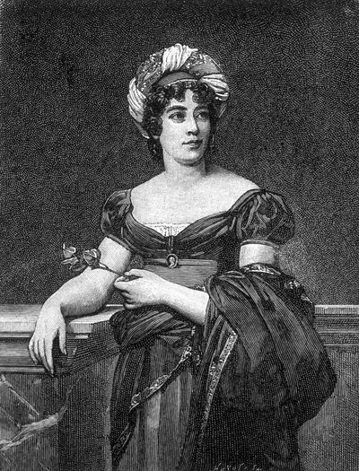 Germaine Necker, Staël-Holstein bárónő, Madame de Staël (1766-1817) francia írónő portréja. alkotó: Unknown artist