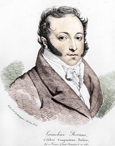 Gioacchino Rossini (1792-1868) portréja. alkotó: Unknown artist