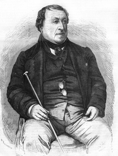Gioacchino Rossini (1792-1868) portréja. alkotó: Unknown artist