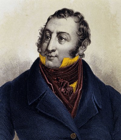 Gioacchino Rossini (1792-1868) portréja, 19. századi metszet. alkotó: Unknown artist