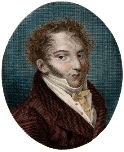 Gioachino (Gioacchino) Rossini (1792-1868) olasz zeneszerző portréja - alkotó: Unknown artist