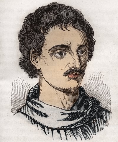 Giordano Bruno (1548-1600) olasz domonkos szerzetes, filozófus, matematikus, költő és asztrológus portréja. alkotó: Unknown artist