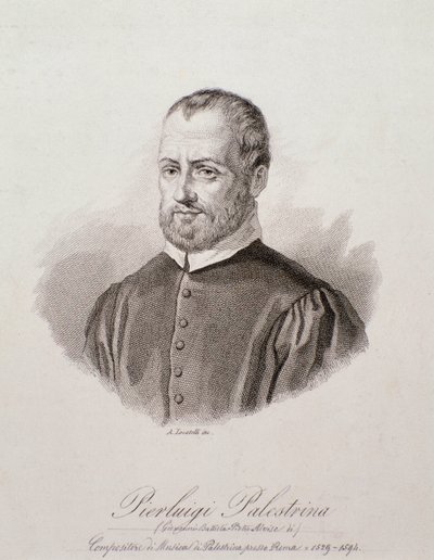 Giovanni Pierluigi da Palestrina portréja (metszet alkotó: Unknown artist