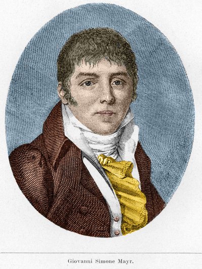Giovanni Simone Mayr (Johann Simon Mayr) olasz zeneszerző (1763-1845) portréja alkotó: Unknown artist