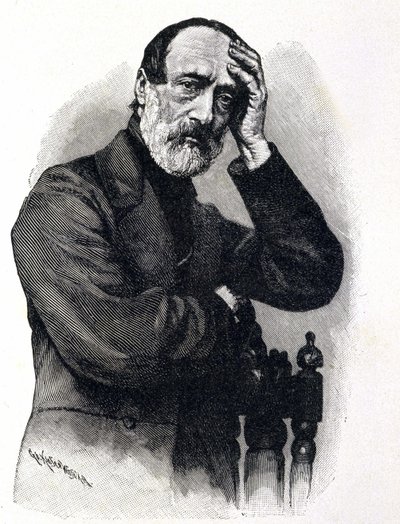 Porträt von Giuseppe Mazzini (1805 - 1872), italienischer Patriot und Revolutionär von Unknown artist