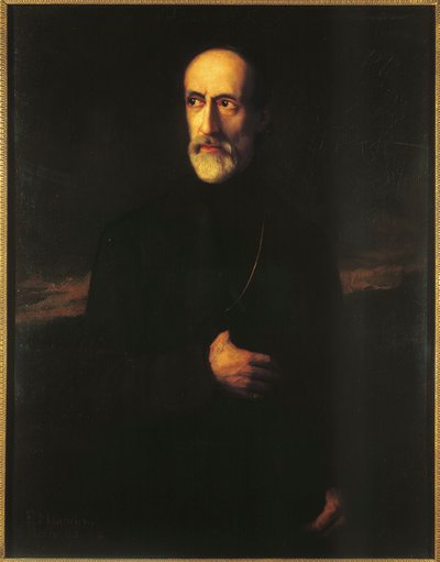 Giuseppe Mazzini portréja (olaj, vászon) alkotó: Unknown Artist