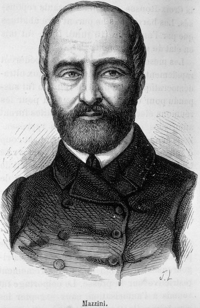Giuseppe Mazzini olasz hazafi és forradalmár portréja (1805 vagy 1808-1872) alkotó: Unknown artist