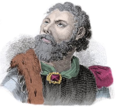 Godefroi (vagy Godefroy) portréja, Bouillon (1040/61-1100), Basse Lorraine hercege alkotó: Unknown artist
