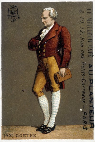 Goethe portréja. sd rajz. 19. század. Goethe portréja lábban. sd rajz. 19. század. alkotó: Unknown artist
