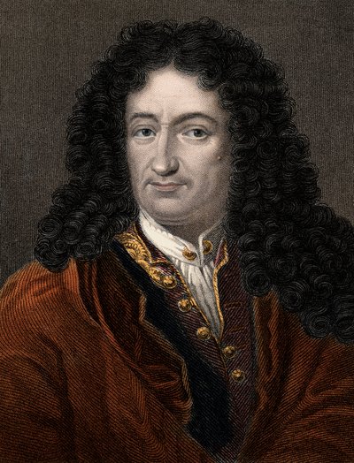 Gottfried Wilhelm Leibniz (1646-1716) portréja német filozófus és matematikus - Wilhelm Leibniz (1646-1716) német filozófus és matematikus alkotó: Unknown artist