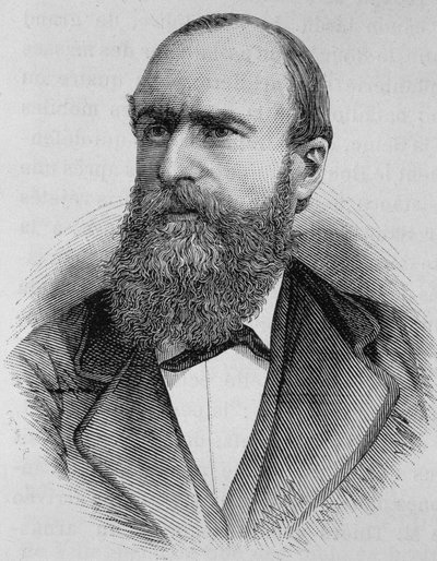 Gustave Flourens (1838-1871) portréja. század végi metszet a „Histoire de France”-ban, H. Martin. alkotó: Unknown artist