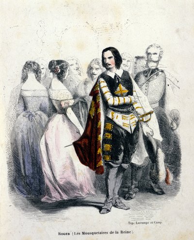 Gustave Roger (1815-1879) francia tenor portréja Jacques Fromental Halevy „A királynő testőrei” című művében alkotó: Unknown artist