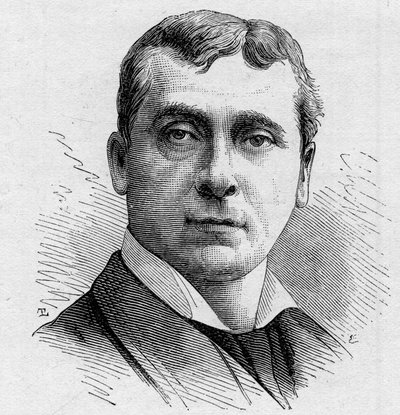 Gustave Worms (sz. 1836) portréja, francia komikus, a Comedie Francaise tagja 1858-tól 1900-ig. Metszet a „” Le Monde Illustré”” n¡1168-ban, 1879. augusztus 16.. alkotó: Unknown artist