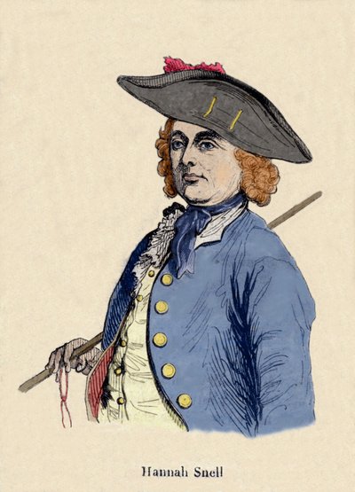 Hannah Snell (1723-1792) katonanő portréja, egy angol férfi volt, aki a férfi szerepében katonává vált. alkotó: Unknown artist