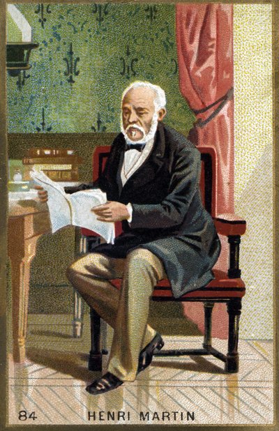 Henri Martin portréja. 19. századi kromolitográfia. alkotó: Unknown artist