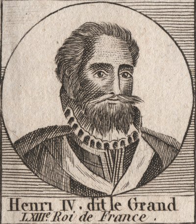 Henrik (1553-1610) francia király portréja – IV. Henrik (1553-1610) francia király portréja – metszet az „Instruction sur l