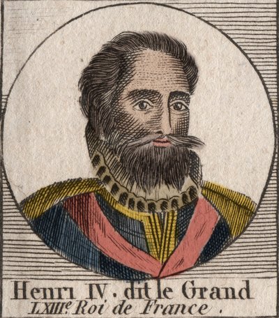 Henrik (1553-1610) francia király portréja – IV. Henrik (1553-1610) francia király portréja – metszet az „Instruction sur l