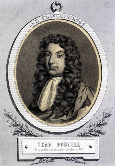 Henry Purcell (1659-1695) brit zeneszerző portréja. alkotó: Unknown artist