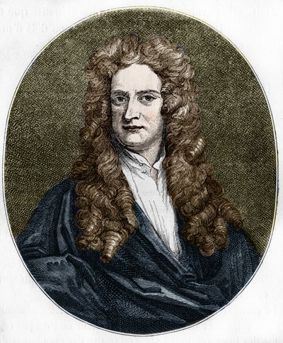 Isaac Newton (1642-1727) angol fizikus portréja. alkotó: Unknown artist