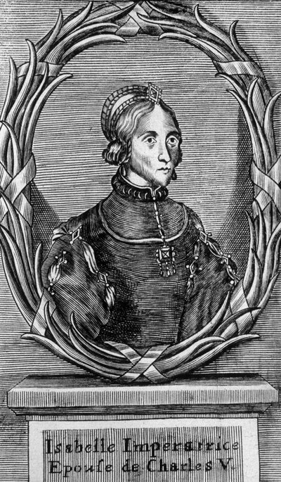 Isabelle, V. Károly császárának és feleségének portréja - n.d. alkotó: Unknown artist