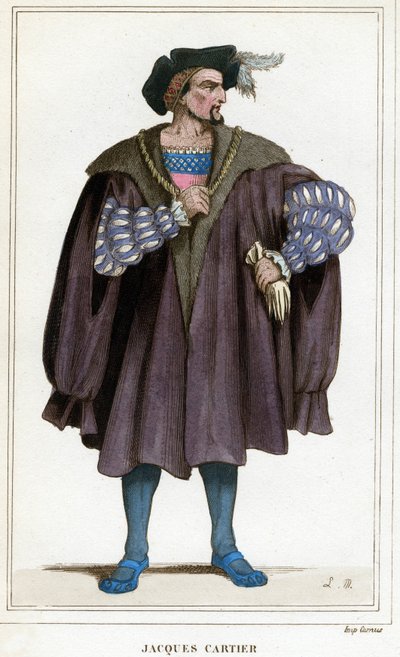 Jacques Cartier (1491 - 1557) portréja. alkotó: Unknown artist