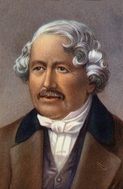 Jacques Daguerre francia portréja, a dagerotípia feltalálója. alkotó: Unknown Artist