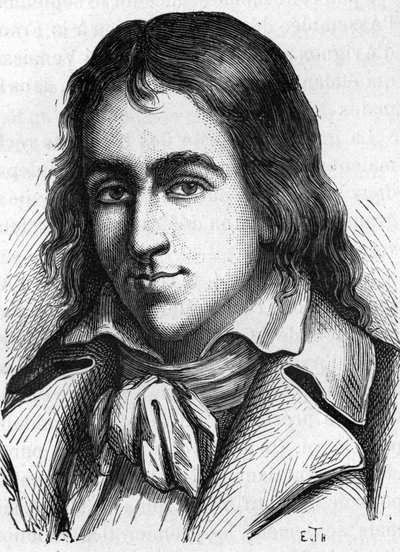 Jacques René Hébert portréja. Francia újságíró és politikus 1757-1794 alkotó: Unknown artist