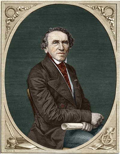 Jakob Liebmann Meyerbeer (1791-1864) német zeneszerző portréja. alkotó: Unknown artist
