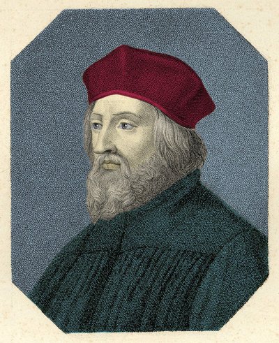 Jan Hus (vagy Jean Huss) portréja alkotó: Unknown artist