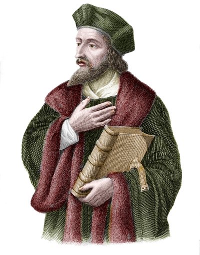 Jan Hus (vagy Jean Huss) portréja alkotó: Unknown artist