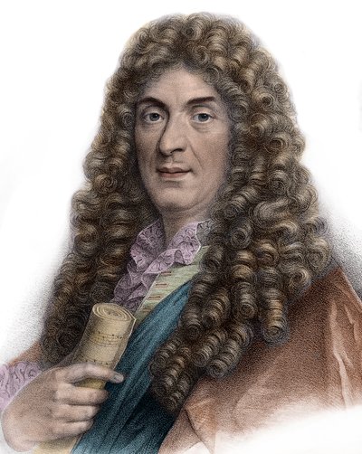 Jean-Baptiste Lully portréja, 19. századi metszet - Jean Baptiste portréja (Lully (Giovanni Battista Lulli) (1632-1687)) alkotó: Unknown artist