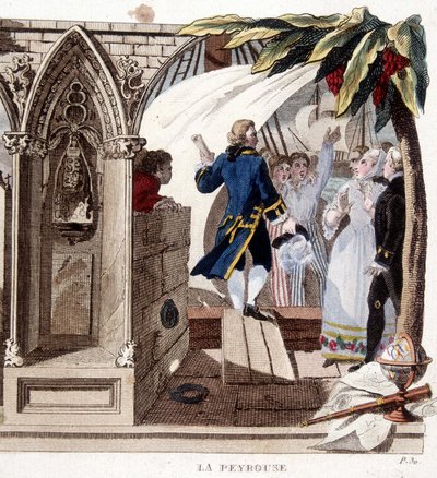 Jean-Francois Galaup, La Perouse gróf portréja (Jean Francois Laperouse alkotó: Unknown artist
