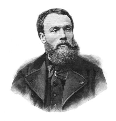 Jean-Paul (Jean Paul) Laurens (1838-1921) francia festő és szobrász portréja – 1891-es metszet alkotó: Unknown artist