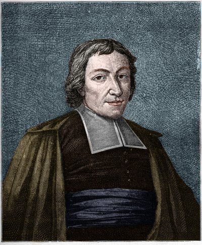 Jean Baptiste De La Salle (Jean-Baptiste) (1651-1719) francia vallású portréja, a keresztény iskolák testvérei gyülekezetének alapítója. századi metszet. alkotó: Unknown artist