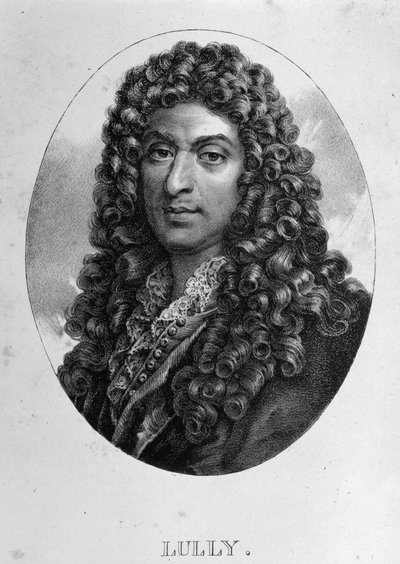 Jean Baptiste Lully (Giovanni Battista Lulli) (1632-1687) olasz származású francia zeneszerző portréja. Metszet 19. század. alkotó: Unknown artist