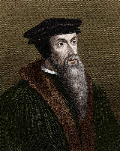 Jean Calvin (1509-1564) francia vallási reformátor és író portréja. alkotó: Unknown artist