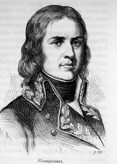 Jean Etienne Championet (1762-1800) francia tábornok portréja, részt vett a forradalom hadjárataiban. alkotó: Unknown artist