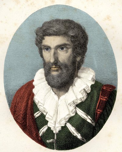 Jean Goujon (1510 - 1566 v.) francia szobrász, tervező és építész portréja. alkotó: Unknown artist
