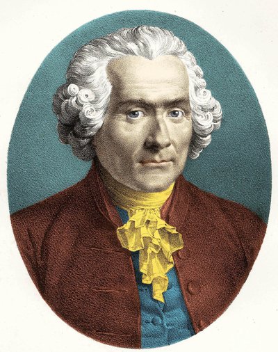 Jean Jacques Rousseau (1712-1778) portréja. alkotó: Unknown artist