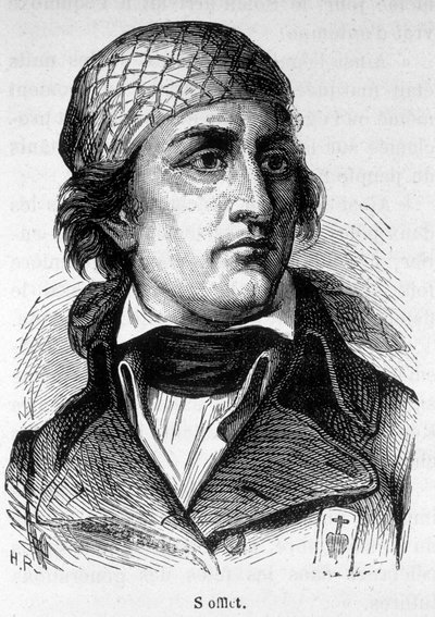 Jean Nicolas Stofflet (1753-1796), a vendean-lázadás szereplőjének portréja. alkotó: Unknown artist