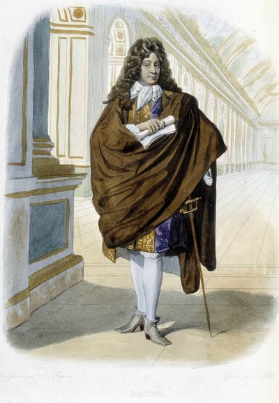 Jean Racine francia drámaíró és költő (1639-1699) portréja – a „Le Plutarque francais”, Ed. Mennechet alkotó: Unknown artist