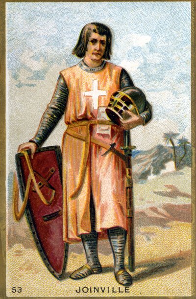 Jean de Joinville (1225 - 1317) francia rovatvezető portréja. századi kromolitográfiája. alkotó: Unknown artist