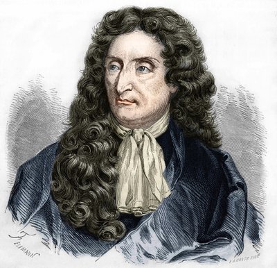 Jean de La Fontaine (1621-1695) francia költő portréja. alkotó: Unknown artist