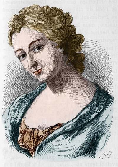 Jeanne Agnes Berthelot de Plemont, Madame la Marquise de Prue (1698-1727) portréja. alkotó: Unknown artist