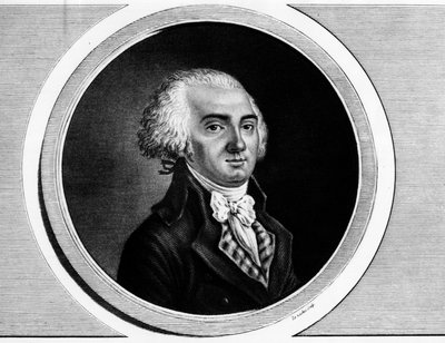 Jerome Petion de Villeneuve (1759-1793), a Konvent elnökének és az államok tábornokának tagjának portréja. Metszet a „” A francia forradalom történelmi festményeinek teljes gyűjteménye, három kötetben.””” 1804. alkotó: Unknown artist