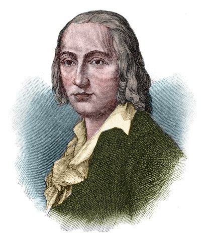 Johann Christian Friedrich Holderlin (1770-1843), német költő és romantikus gondolkodó portréja. alkotó: Unknown artist